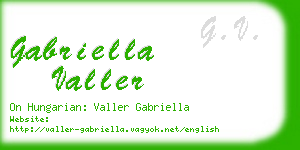 gabriella valler business card